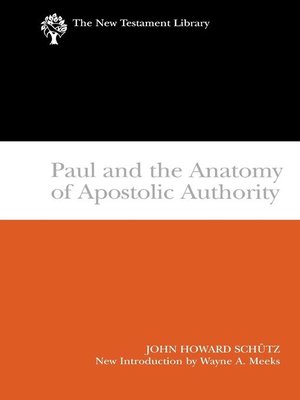 cover image of Paul and the Anatomy of Apostolic Authority